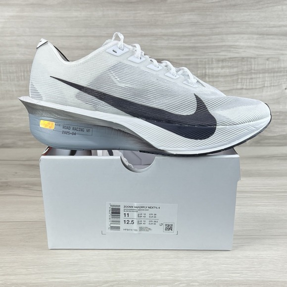 Nike Other - Men's 11 - Nike Zoomx Vaporfly Next%4 White Gridiron Obsidian Mist HF6414-100
